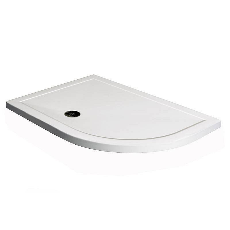 Offset Quadrant Stone Shower Tray 900 x 760 RH